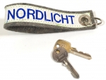 Filz/Segeltuch-Schlüsselanhänger Nordlicht