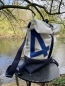 Preview: Roll-on-Top Segeltuchrucksack mit blauer 4