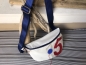 Preview: Segeltuch Bauchtasche mit roter 5