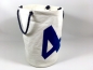 Preview: Segeltuch Wäschekorb mit Zahl 4 in blau