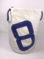 Preview: Segeltuch Wäschekorb mit Zahl 8 in blau