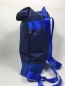 Preview: Roll-Top Rucksack aus leichten wasserdichten Airtex-Stoff dunkelbau/blau