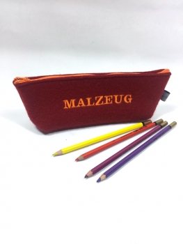 Federtasche "Malzeug" in rot