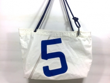 Segeltuchtasche große Beachtasche blauer 5