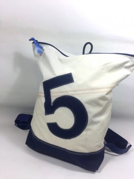 Segeltuchrucksack mit dunkelblauer 5