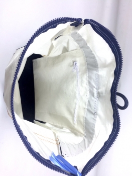 Segeltuchrucksack mit dunkelblauer 5