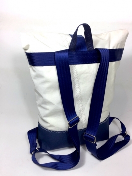 Roll-on-Top Segeltuchrucksack mit blauer 3