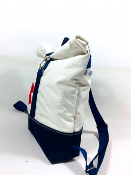 Roll-on-Top Segeltuchrucksack mit roter 4