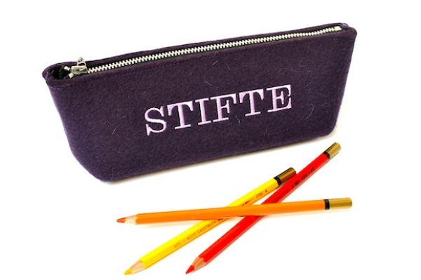 Federtasche "Stifte" in lila