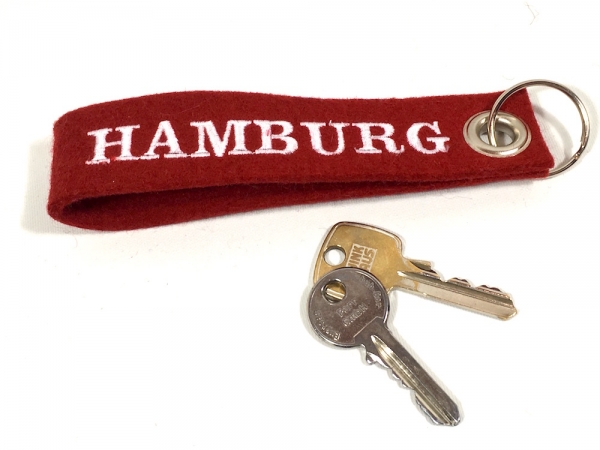 Filz-Schlüsselanhänger HAMBURG