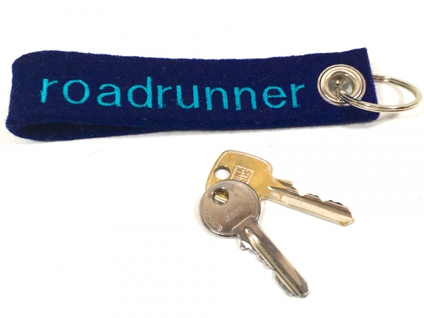 Filz-Schlüsselanhänger roadrunner