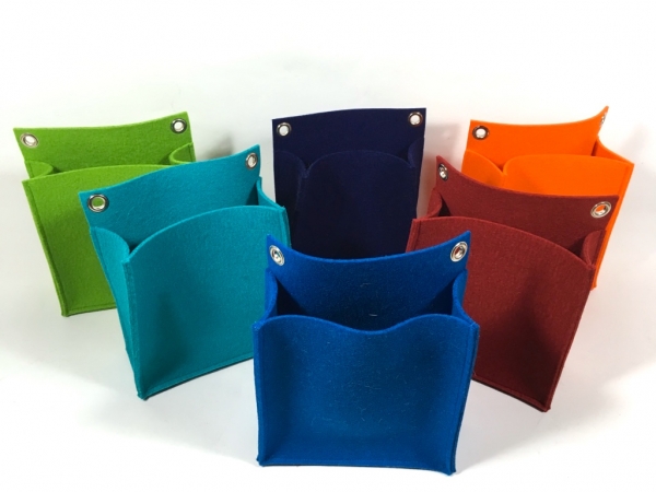 Filz-Wandtasche in rot