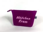 Filz-Kosmetiktasche -Mädchen Kram- in pink/rosa